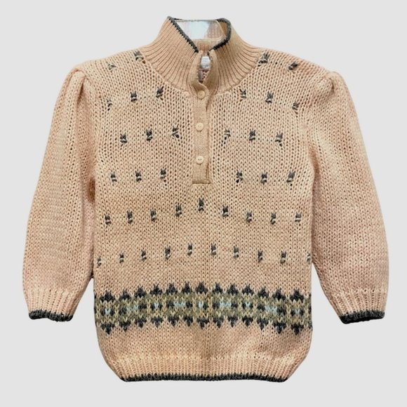 Vintage Jamie Scott Knitted By Hand Women Sweater Size Medium - Picture 1 of 5